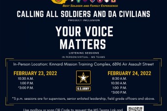 Your Voice Matters tour comes to Fort Campbell for listening sessions