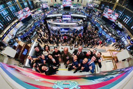 Gen. Gary M. Brito, commanding general of the U.S. Army Training and Doctrine Command, rings the opening bell of the New York Stock Exchange on January 3, 2023 — the first ringing of the year. While on the trading floor, Brito also administered the oath of enlistment to 30 new members of the U.S. armed forces, 14 of which joined the Army. 